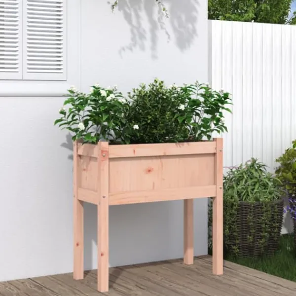 Hot plantekasse med ben 70x31x70 cm massivt douglasgran - Plantekrukker Krukker & Plantebeholdere