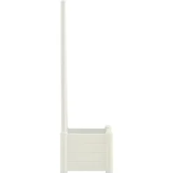 Discount plantekasse med espalier 43x43x142 cm PP hvid - Plantekrukker Krukker & Plantebeholdere