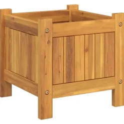 New plantekasse med for 31x31x30 cm massivt akacietræ - Plantekrukker Krukker & Plantebeholdere