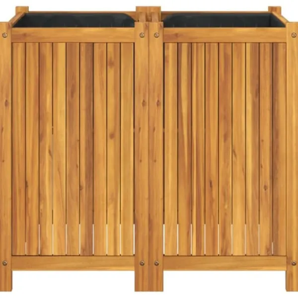 vidaXL Krukker & Plantebeholdere^plantekasse med for 84x42x75 cm massivt akacietræ - Plantekrukker