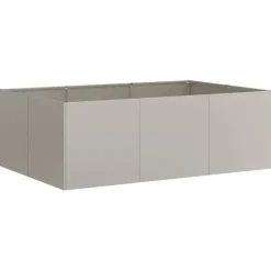 vidaXL Krukker & Plantebeholdere^plantekasse rustfarvet 120x80x40 cm forvitringsstål