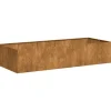 Discount plantekasse rustfarvet 200x80x40 cm forvitringsstål Krukker & Plantebeholdere