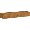 vidaXL Krukker & Plantebeholdere^plantekasse rustfarvet 280x80x40 cm forvitringsstål