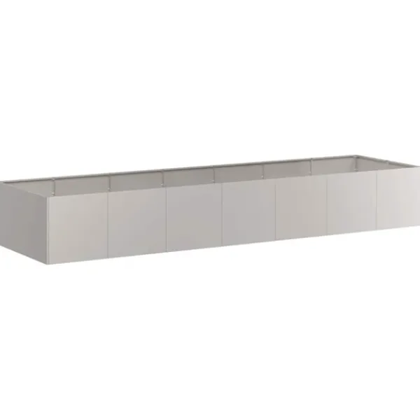 vidaXL Krukker & Plantebeholdere^plantekasse rustfarvet 280x80x40 cm forvitringsstål