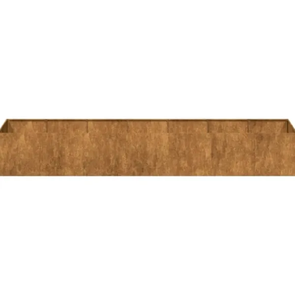 vidaXL Krukker & Plantebeholdere^plantekasse rustfarvet 280x80x40 cm forvitringsstål
