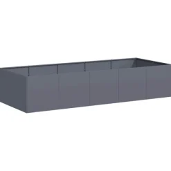 vidaXL Krukker & Plantebeholdere^plantekasse 200x80x40 cm stål antracitgrå