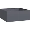 Clearance plantekasse 100x100x40 cm stål antracitgrå Krukker & Plantebeholdere