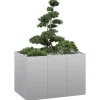 vidaXL Plantningsbænke^plantekasse 120x80x80 cm galvaniseret stål