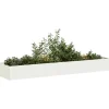 vidaXL Plantningsbænke^plantekasse 360x80x40 cm stål hvid