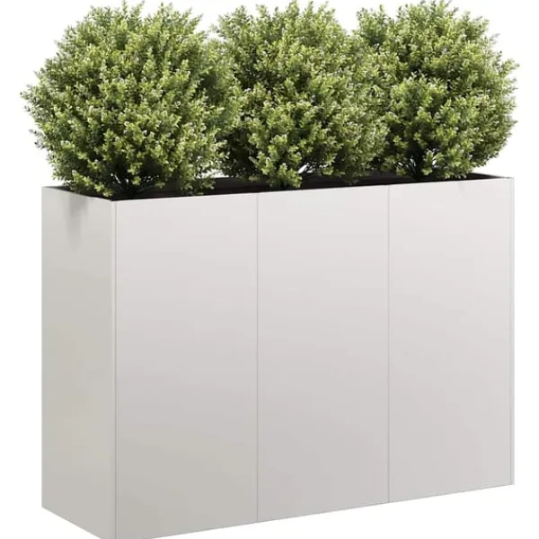 vidaXL Krukker & Plantebeholdere^plantekasse 120x40x80 cm rustfrit stål
