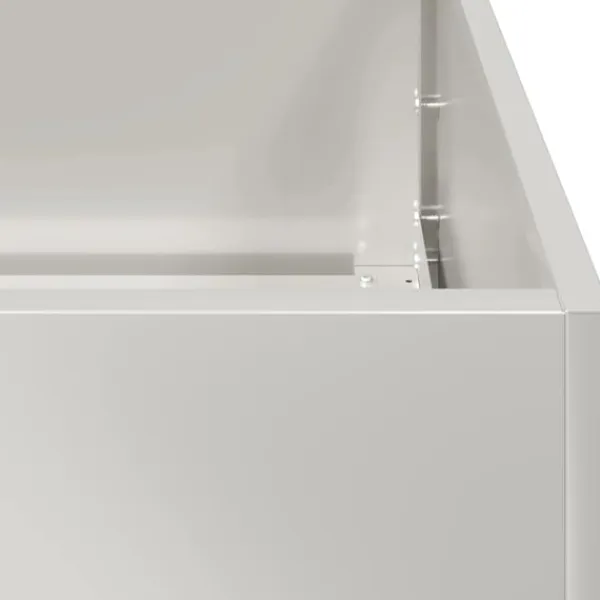 vidaXL Krukker & Plantebeholdere^plantekasse 120x40x80 cm rustfrit stål