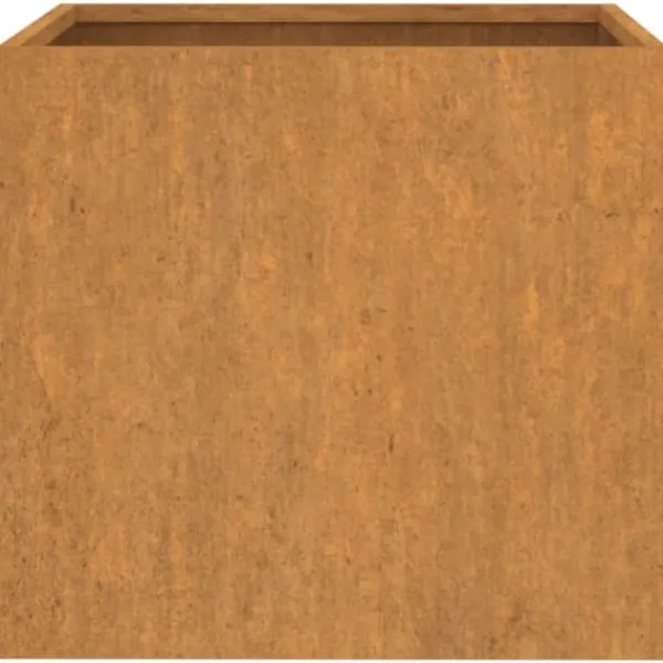 Sale plantekasser 2 stk. 42x40x39 cm cortenstål - Plantekrukker Krukker & Plantebeholdere