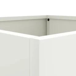 vidaXL Krukker & Plantebeholdere^plantekasser 2 stk. 32x30x29 cm koldvalset stål hvid - Plantekrukker