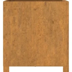 Outlet plantekasser med ben 2 stk. 49x47x50 cm cortenstål rustfarvet - Plantekrukker Krukker & Plantebeholdere