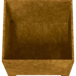 Outlet plantekasser med ben 2 stk. 49x47x50 cm cortenstål rustfarvet - Plantekrukker Krukker & Plantebeholdere