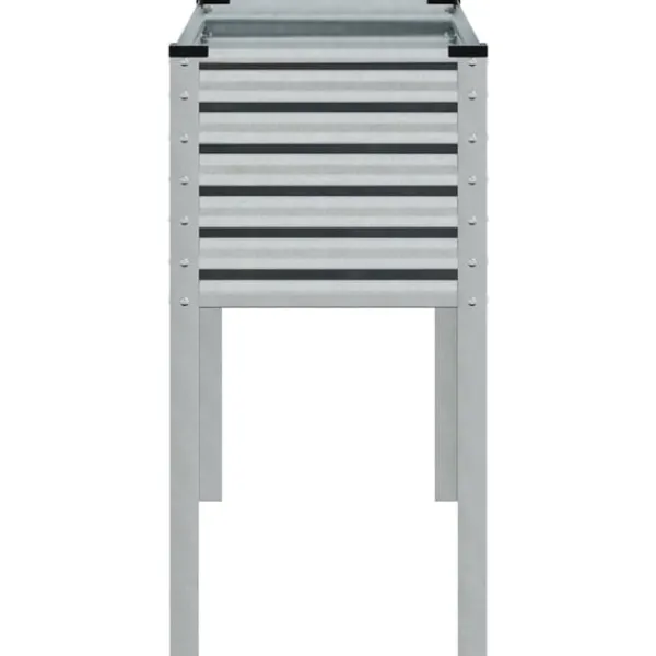 Outlet plantekrukke 100x41x90 cm galvaniseret stål Plantningsbænke