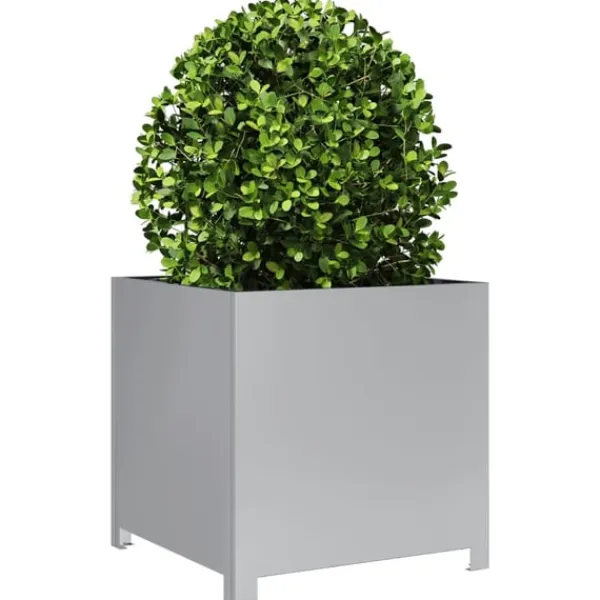 vidaXL Krukker & Plantebeholdere^plantekrukke 50x50x50 cm galvaniseret stål