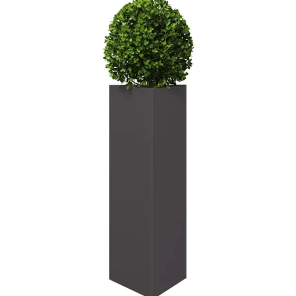Best plantekrukke 30x26x75 cm trekantet stål sort Krukker & Plantebeholdere
