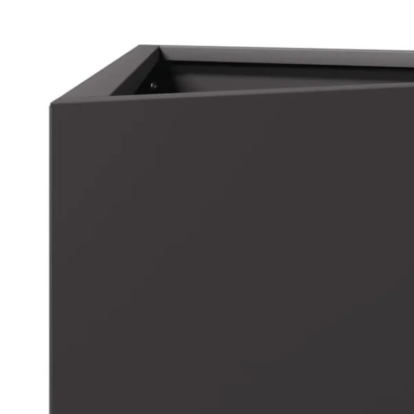 Best plantekrukke 30x26x75 cm trekantet stål sort Krukker & Plantebeholdere