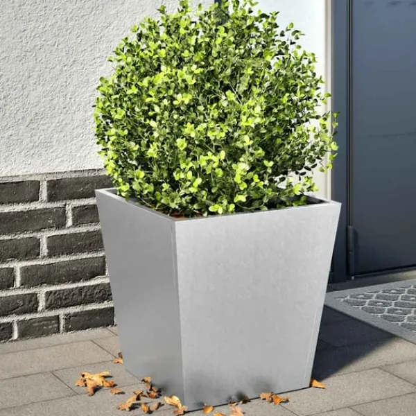 vidaXL Krukker & Plantebeholdere^plantekrukker 2 stk. 40x40x40 cm galvaniseret stål