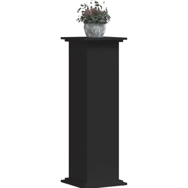 Best plantestativ 33x33x100 cm konstrueret træ sort Plantestativer