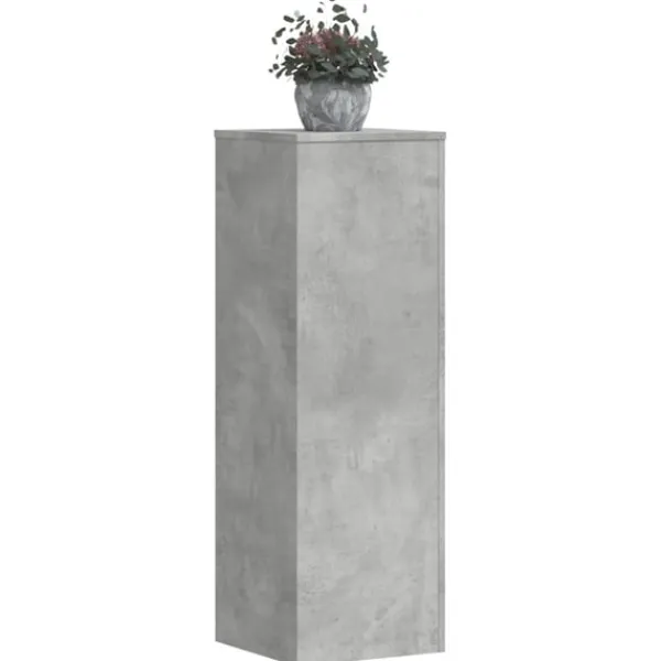 vidaXL Plantestativer^plantestativ 33x33x100 cm konstrueret træ betongrå