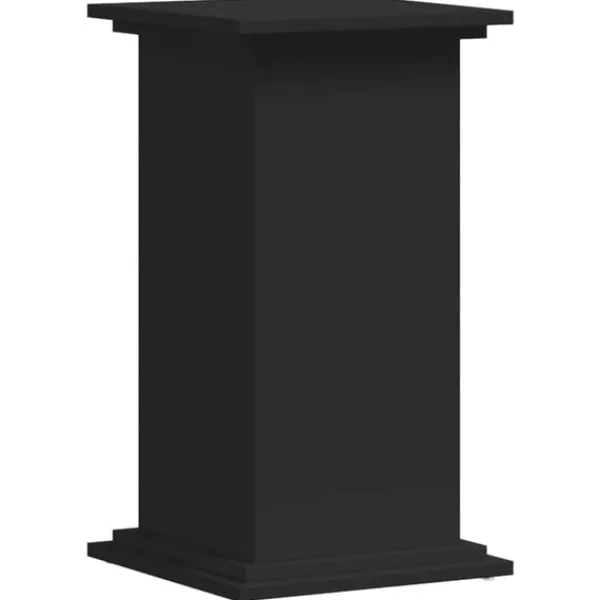 Discount plantestativ 33x33x60 cm konstrueret træ sort Plantestativer