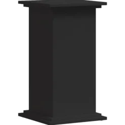 Discount plantestativ 33x33x60 cm konstrueret træ sort Plantestativer