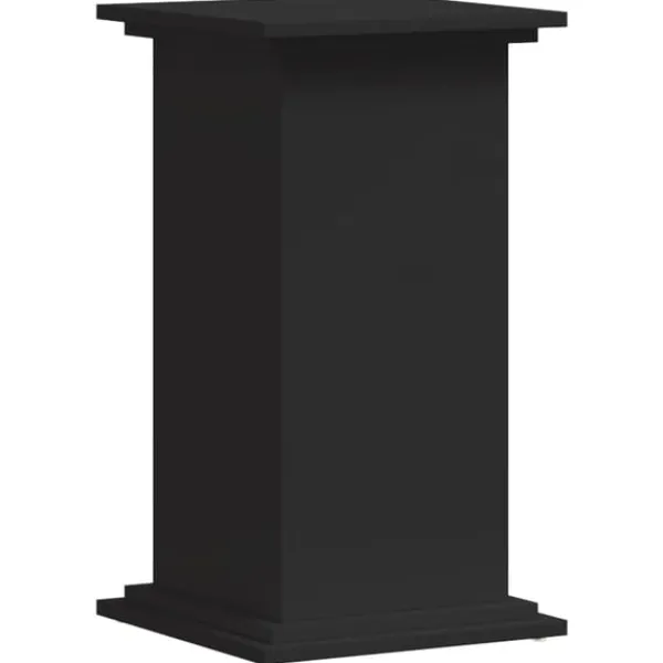 Discount plantestativ 33x33x60 cm konstrueret træ sort Plantestativer