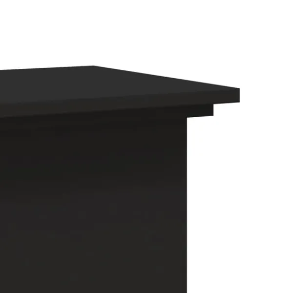 Discount plantestativ 33x33x60 cm konstrueret træ sort Plantestativer