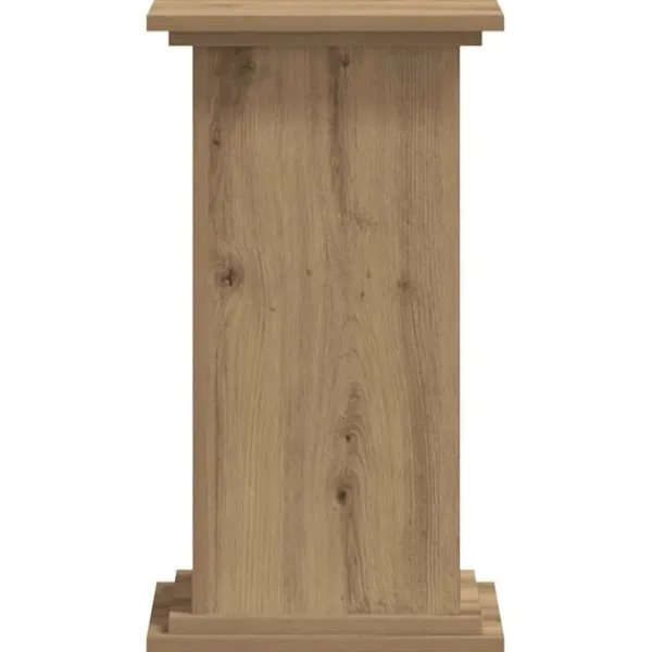 plantestativ 33x33x60 cm konstrueret træ gammelt egetræslook Plantestativer