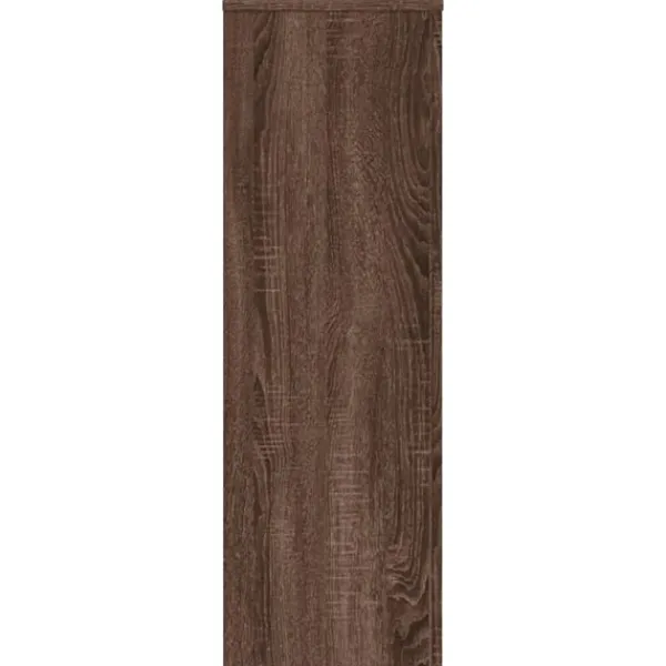 plantestativ 33x33x100 cm konstrueret træ brun egetræsfarve Plantestativer