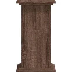 Discount plantestativ 33x33x60 cm konstrueret træ brun egetræsfarve Plantestativer