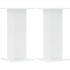 Discount plantestativer 2 stk. 30x30x60 cm konstrueret træ hvid Plantestativer