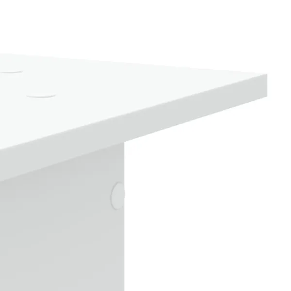 Discount plantestativer 2 stk. 30x30x60 cm konstrueret træ hvid Plantestativer