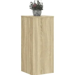 Outlet plantestativer 2 stk. 30x30x70 cm konstrueret træ sonoma-eg Plantestativer