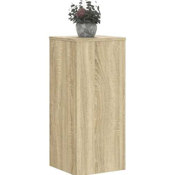 Outlet plantestativer 2 stk. 30x30x70 cm konstrueret træ sonoma-eg Plantestativer