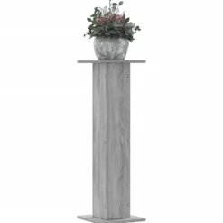 vidaXL Plantestativer^plantestativer 2 stk. 30x30x95 cm konstrueret træ grå sonoma-eg