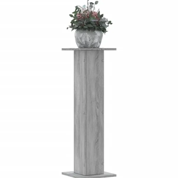 vidaXL Plantestativer^plantestativer 2 stk. 30x30x95 cm konstrueret træ grå sonoma-eg