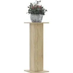 vidaXL Krukker & Plantebeholdere^plantestativer 2 stk. 30x30x80 cm konstrueret træ sonoma-eg