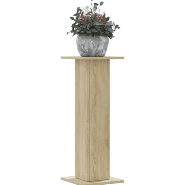vidaXL Krukker & Plantebeholdere^plantestativer 2 stk. 30x30x80 cm konstrueret træ sonoma-eg
