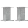 Sale plantestativer 2 stk. 30x30x40 cm konstrueret træ betongrå Plantestativer