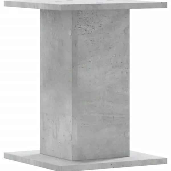 Sale plantestativer 2 stk. 30x30x40 cm konstrueret træ betongrå Plantestativer