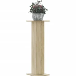 Clearance plantestativer 2 stk. 30x30x95 cm konstrueret træ sonoma-eg Plantestativer