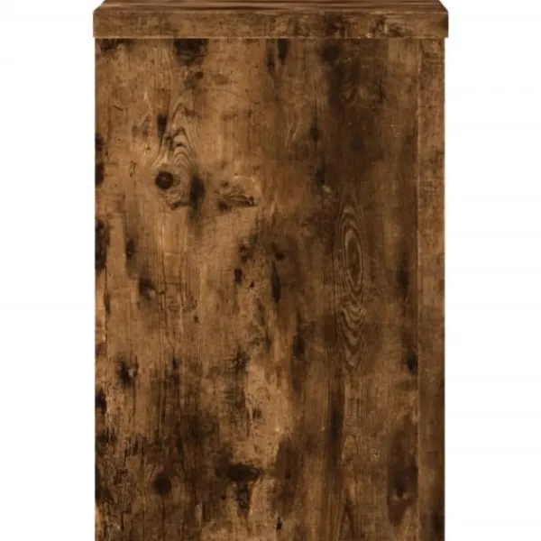 Best plantestativer 2 stk. 25x25x35 cm konstrueret træ røget eg Plantestativer