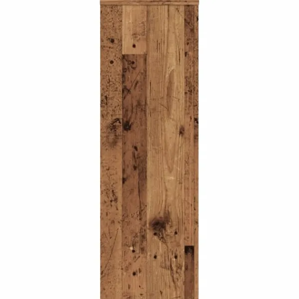 vidaXL Postkasser & Brevindkast^plantestativer 2 stk. 33x33x100 cm konstrueret træ antikt træ