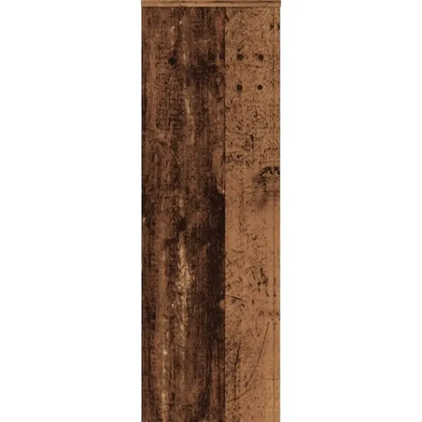 vidaXL Postkasser & Brevindkast^plantestativer 2 stk. 33x33x100 cm konstrueret træ antikt træ