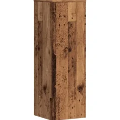 vidaXL Postkasser & Brevindkast^plantestativer 2 stk. 33x33x100 cm konstrueret træ antikt træ