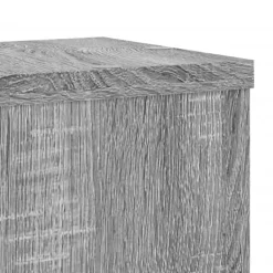 Clearance plantestativer 2 stk. 17x17x60 cm konstrueret træ grå sonoma-eg Plantestativer