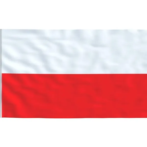 vidaXL Flag & Vindposer^Polen flag og flagstang 6,23 m aluminium